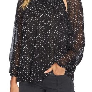 1.State Cutout Pintuck Blouse